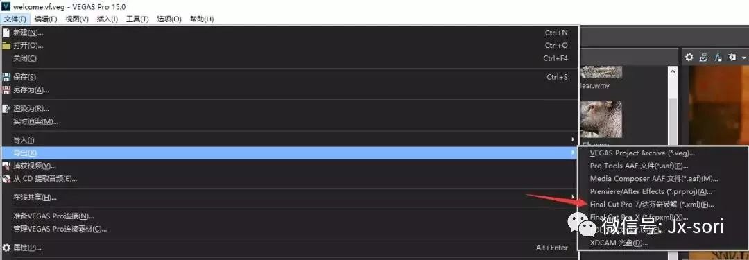 干货 | VEGAS如何输出XML文件给达芬奇软件