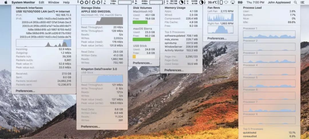 Mac有哪些优秀的系统监控软件