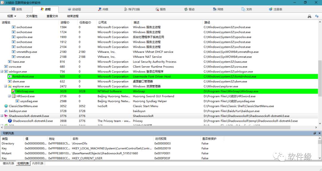 火绒剑 20200702 独立版，系统监控分析利器