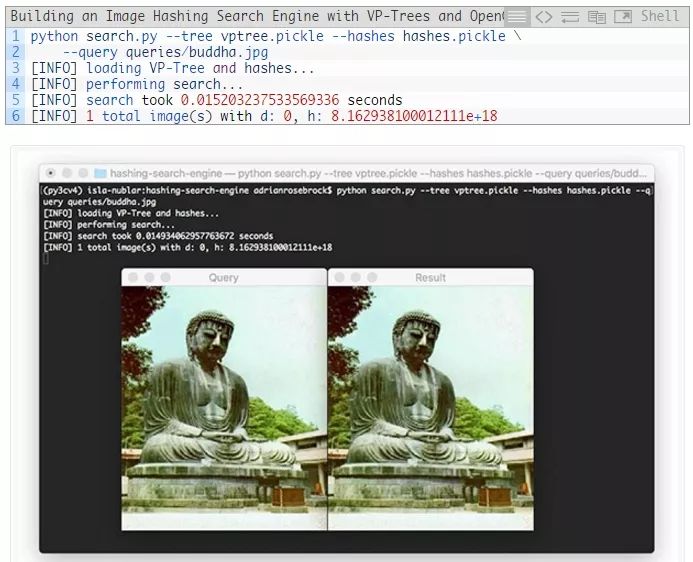 使用VP树和OpenCV构建一个图像哈希搜索引擎