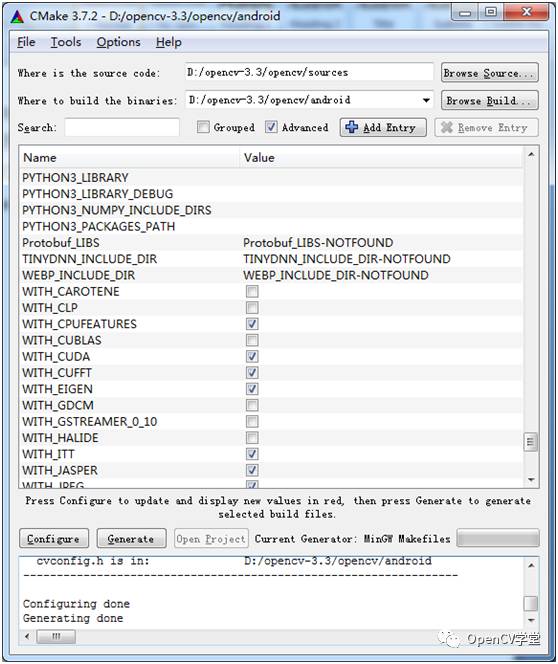 编译OpenCV3.3源码生成Android SDK