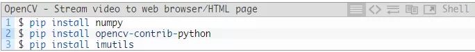 OpenCV：将视频流式传输到网页浏览器/HTML页面