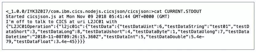 在Node.js应用中调用CICS JSON web service