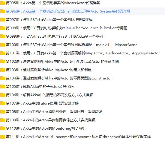 Scala 深入浅出经典实战视频资源