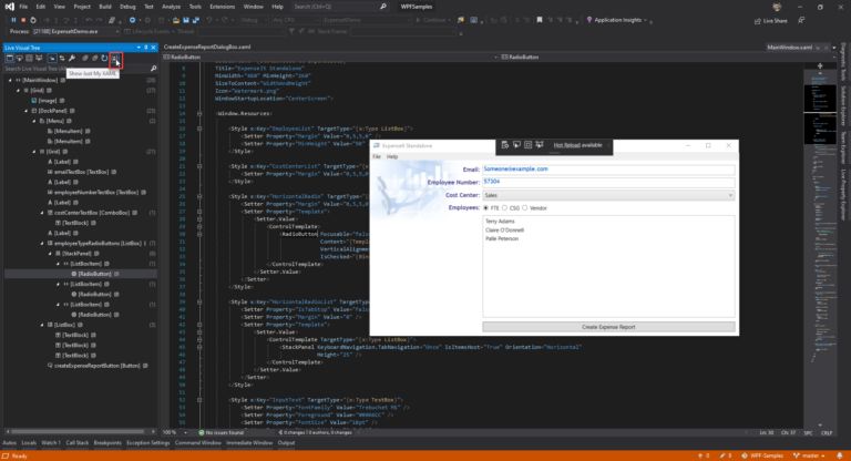 【译】Visual Studio 2019 中 WPF & UWP 的 XAML 开发工具新特性