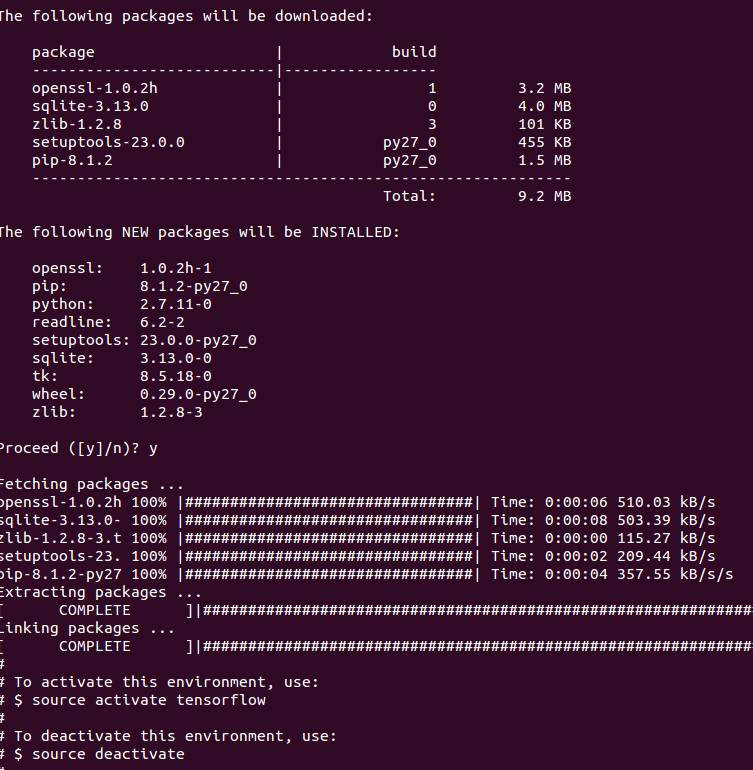 在Ubuntu14.04下安装tensorflow，亲测有效