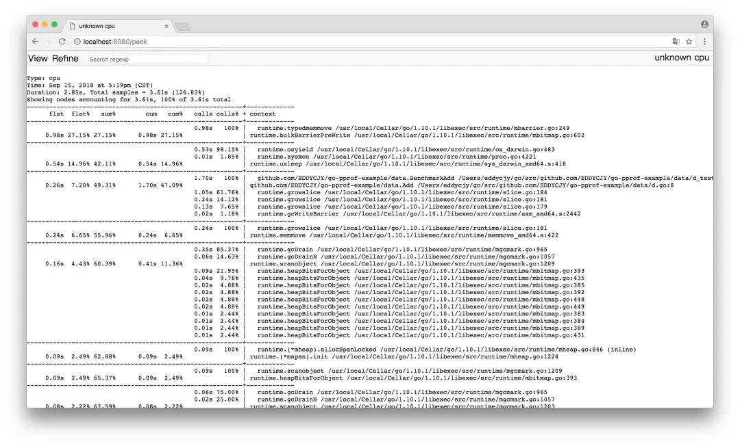 Golang 大杀器之性能剖析 PProf