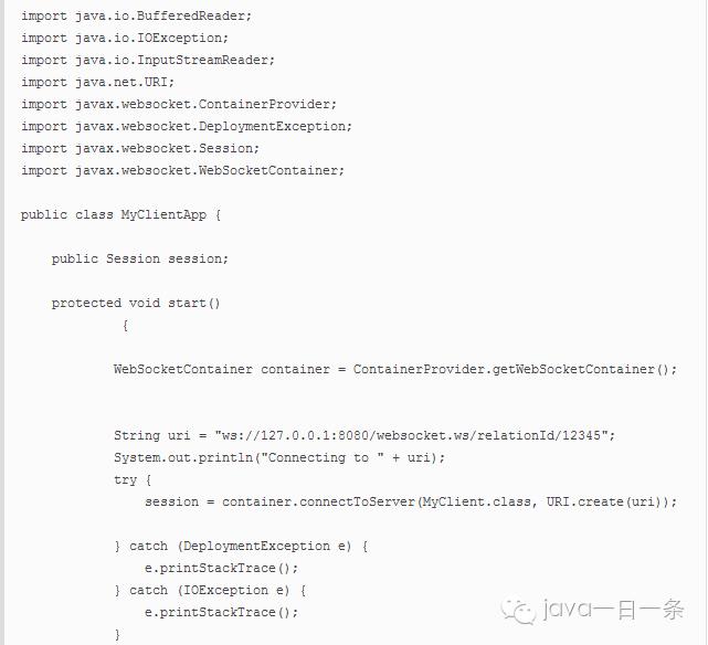 Java中Websocket使用实例解读