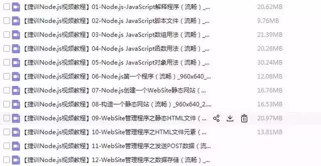 Node.js资料分享