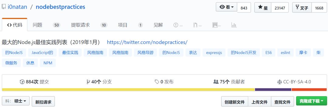 这个开源项目，给你一个《Node.js 最佳实践》