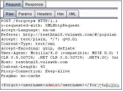 XML External Entity 漏洞