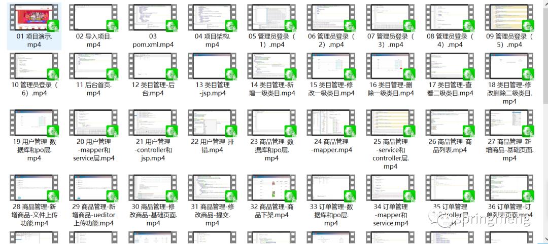 开源10个Springboot项目【源码+视频+讲义】快速提高