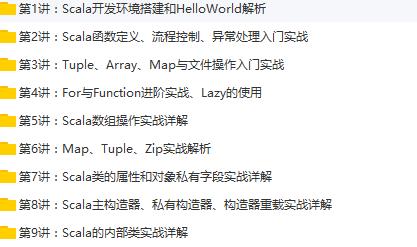 Scala 深入浅出经典实战视频资源