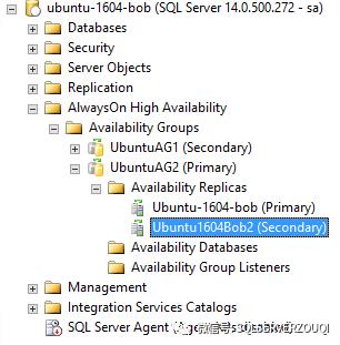 Ubuntu上配置SQL Server AlwaysOn