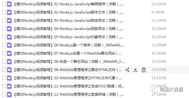 node.js视频教程