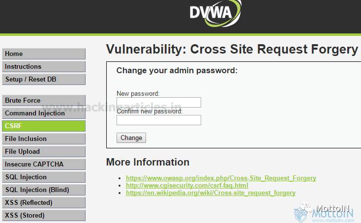 通过DVWA学CSRF