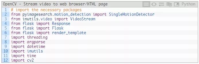 OpenCV：将视频流式传输到网页浏览器/HTML页面