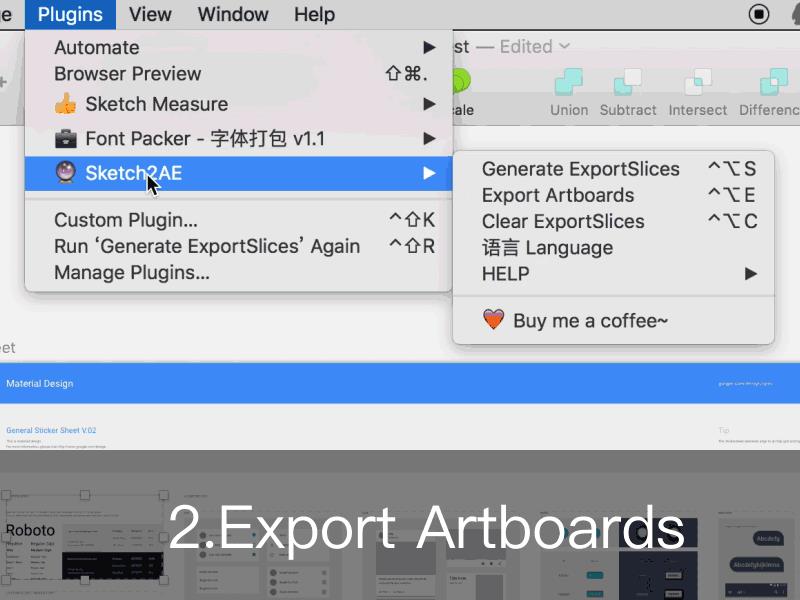 Sketch用户福利：Sketch 2 AE 插件