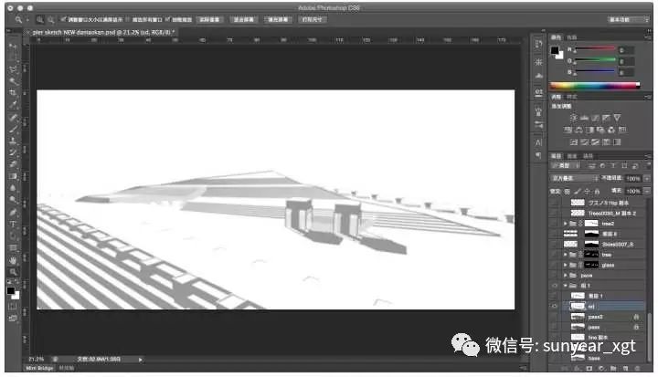 SketchUp 不渲染如何能做出竞赛风格的高大上效果图？