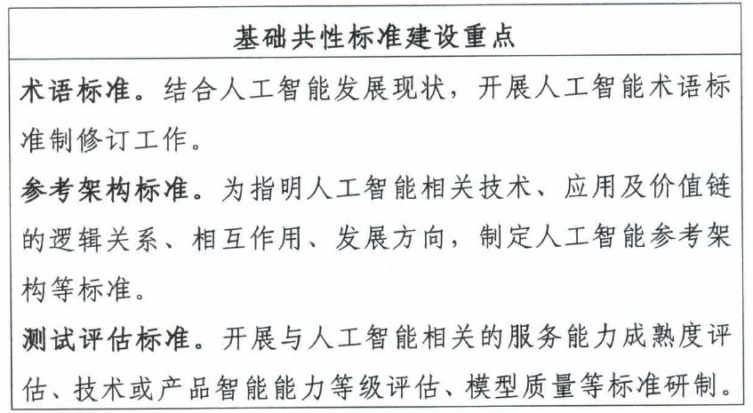 国家多部委联合下发《国家新一代人工智能标准体系建设指南》