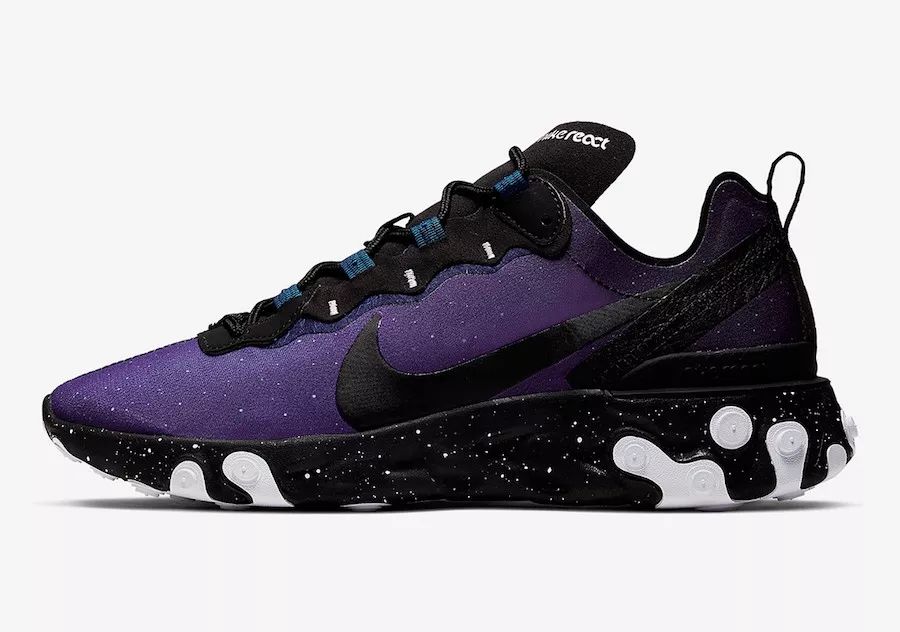 耐克React Element 55"星空+阴阳"官方实物泄露，即将发售！