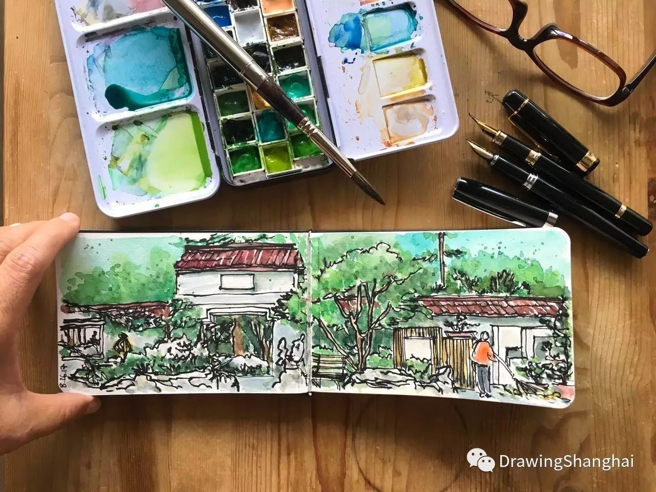 Long Hua Temple Sketch 龙华寺写生