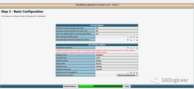 利用Rslog + LogAnalyzer + MySQL部署日志服务器