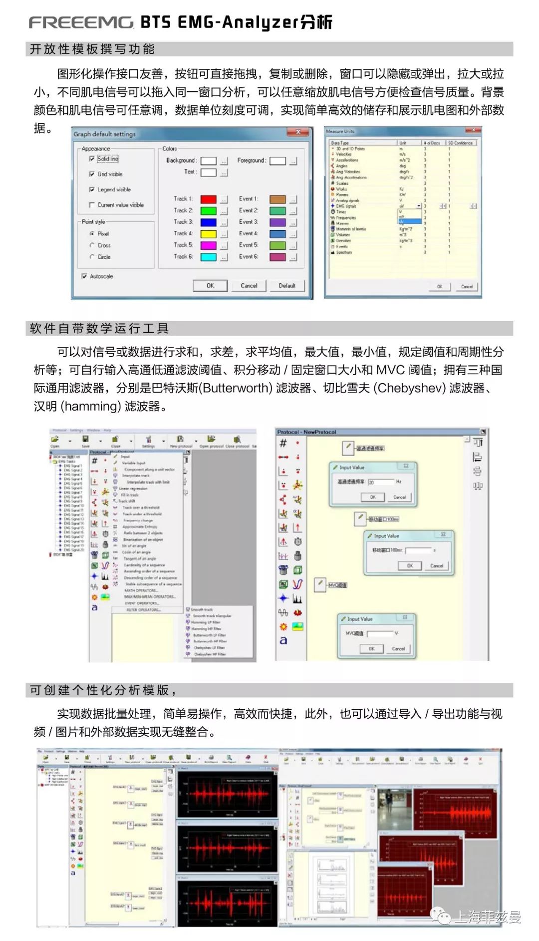 BTS EMG-Analyzer动态肌电讯号分析软件