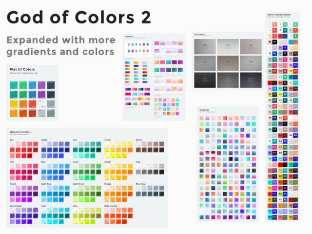 不要瞎找了！全网最全的渐变配色PSD+SKETCH+XD源文件都在这！