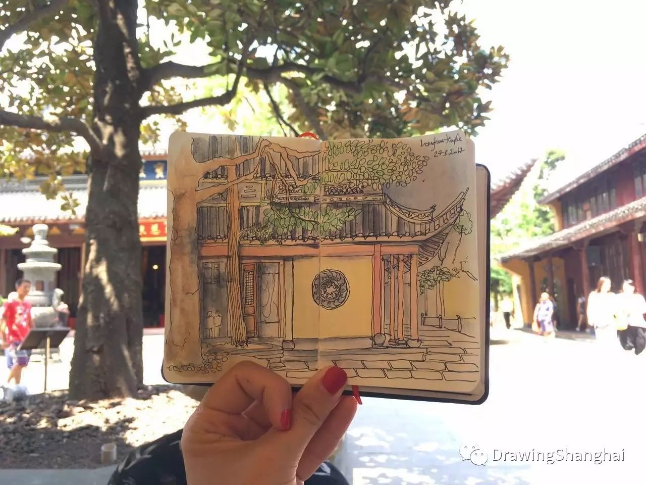 Long Hua Temple Sketch 龙华寺写生