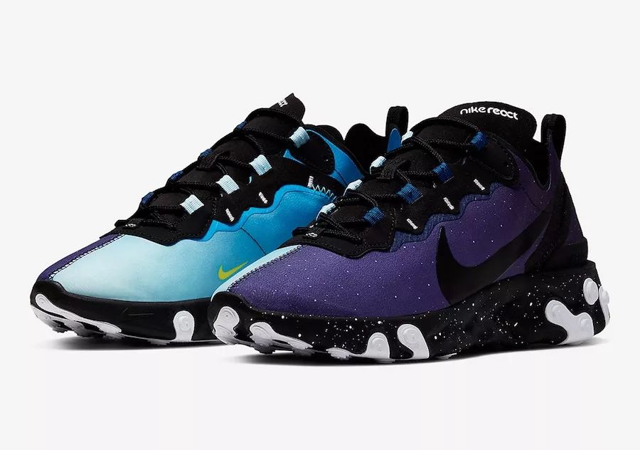 耐克React Element 55"星空+阴阳"官方实物泄露，即将发售！