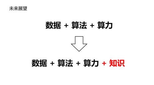 “数据、算法、算力”人工智能三要素，在未来要加上“知识”