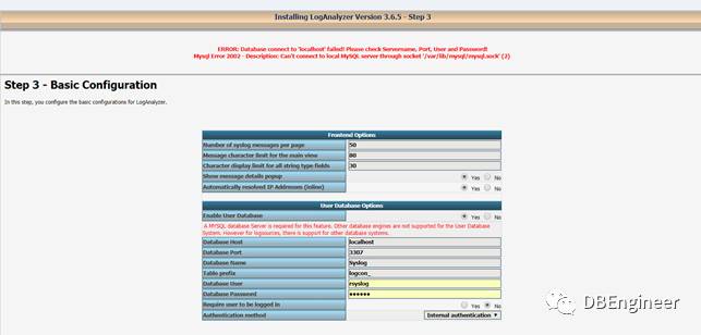 利用Rslog + LogAnalyzer + MySQL部署日志服务器