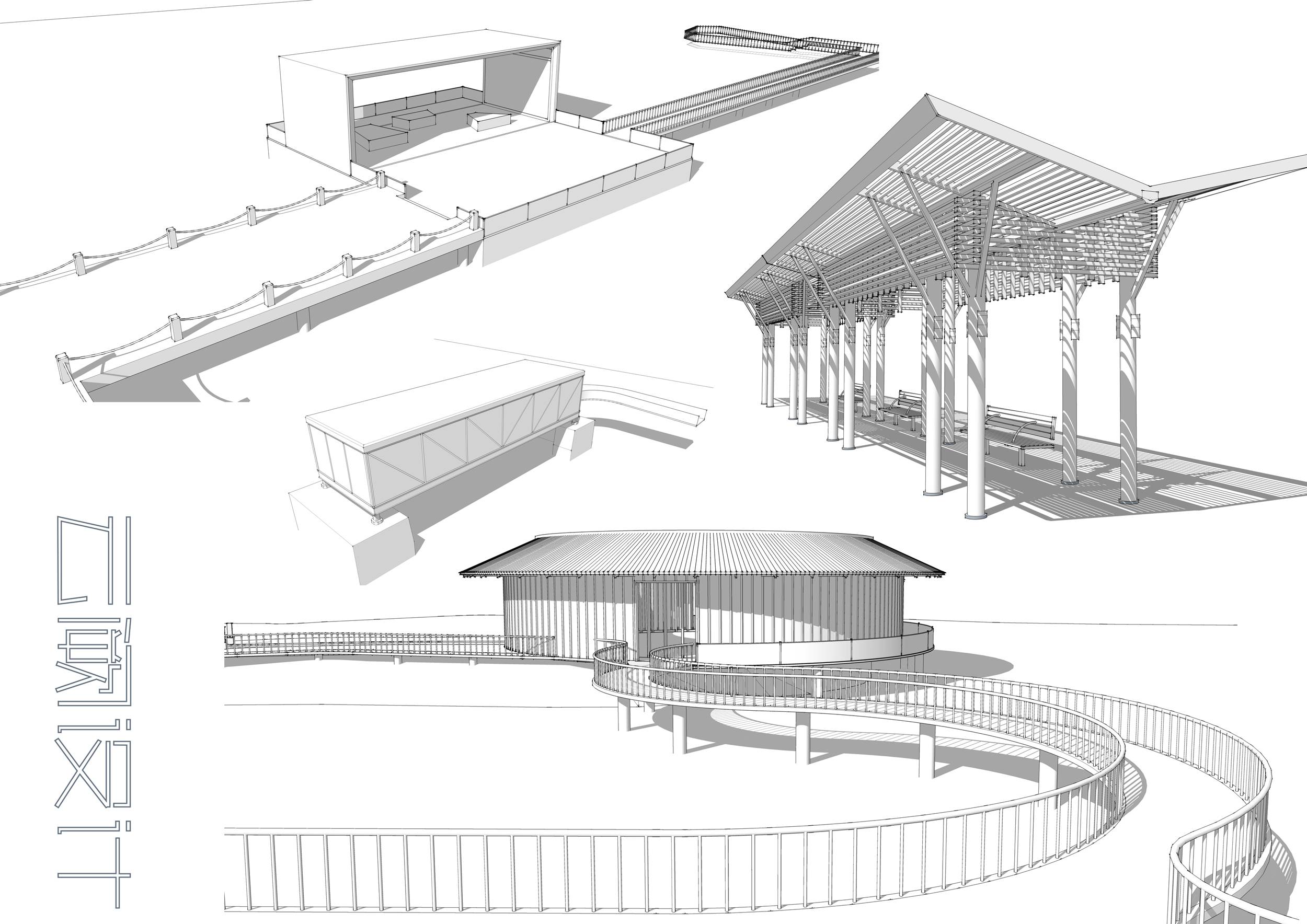 景观设计/滨水广场设计/Sketch Up建模讲解