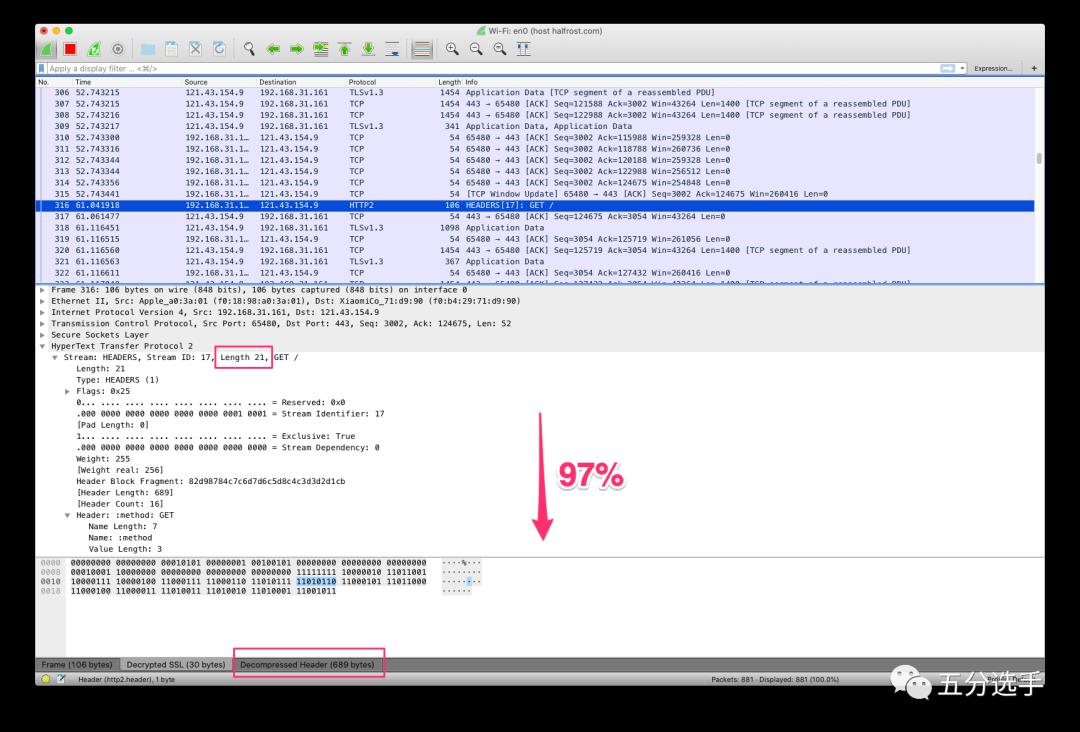 HTTP/2 HPACK 实际应用举例