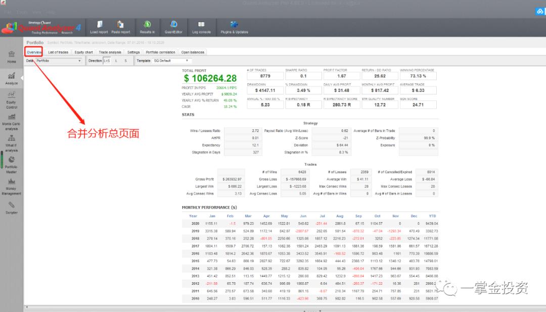 Quant Analyzer合并报告使用教程