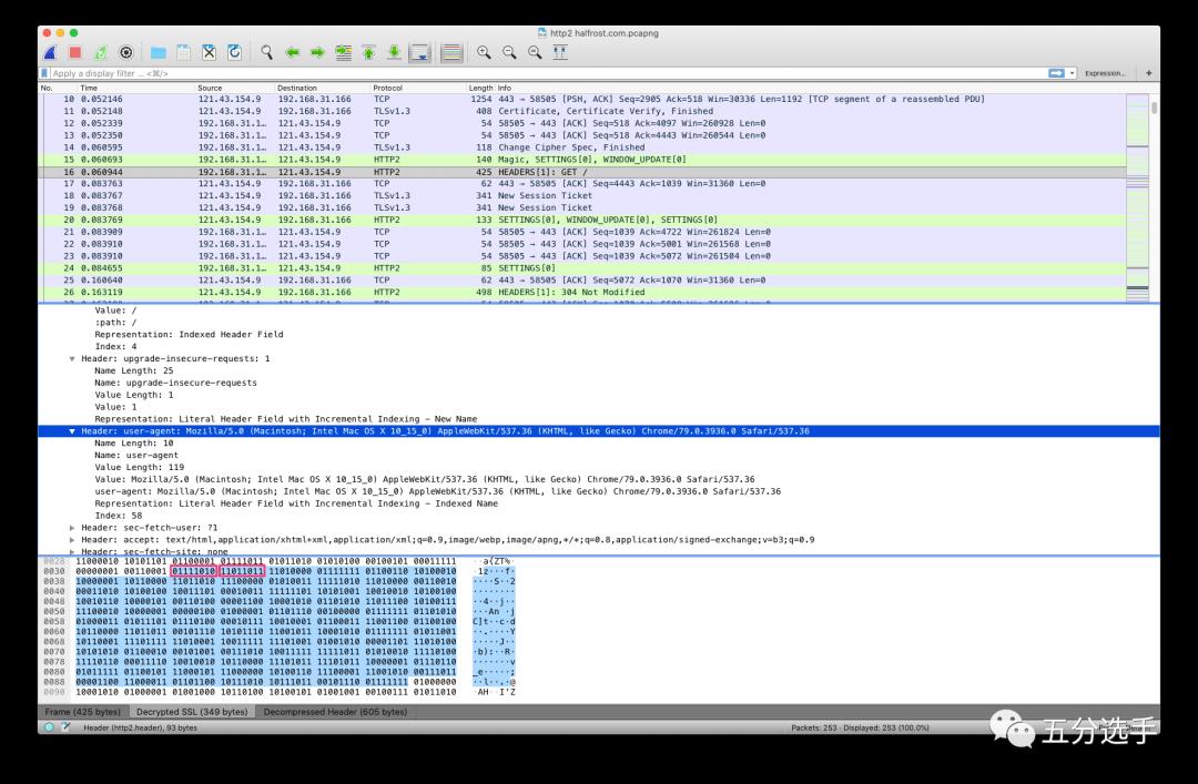 HTTP/2 HPACK 实际应用举例