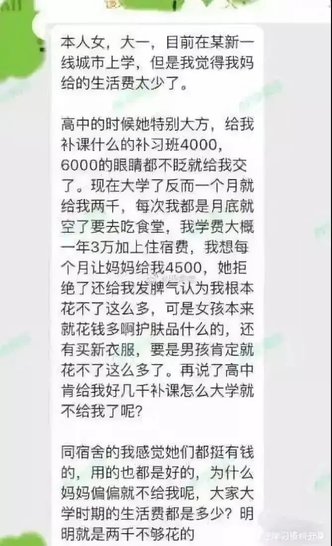 大数据！一个大学新生开学要花多少钱？各地月均生活费竟差这么多……