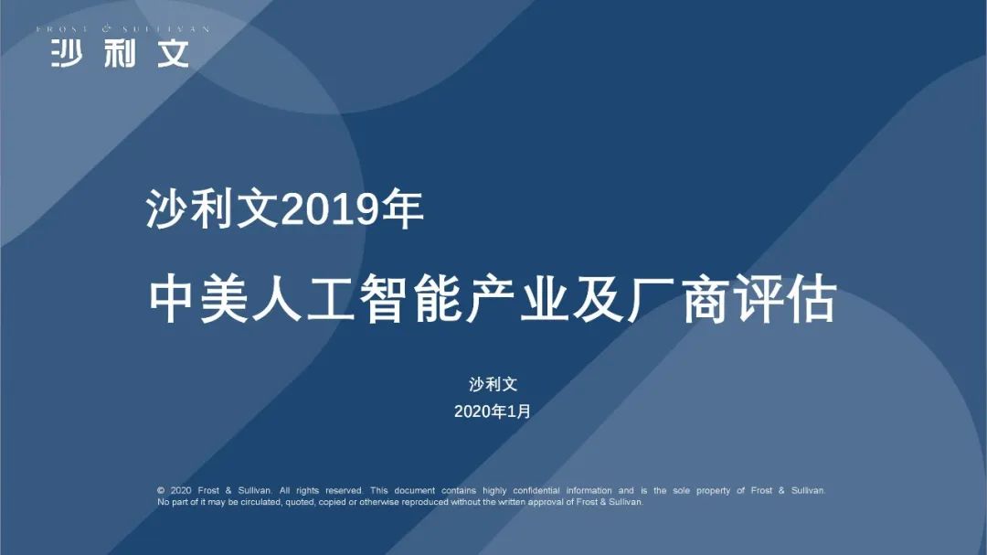 2019年中美人工智能产业及厂商评估白皮书