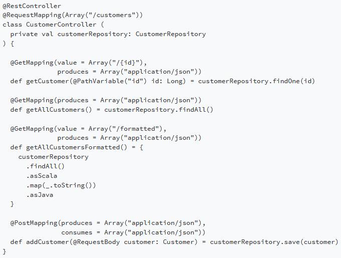 以Java、Kotlin和Scala编写基本Spring Web应用的比较