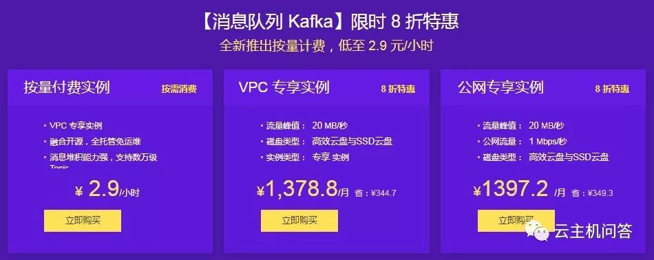 阿里云消息队列RocketMQ、Kafka及微消息队列优惠