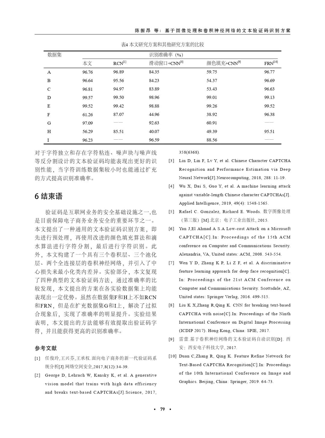 基于图像处理和卷积神经网络的文本验证码识别方案