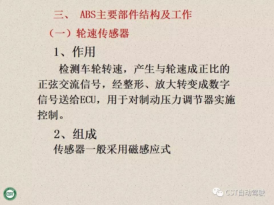 自动驾驶技术之——防抱死制动系统（ABS）与EBD系统（PPT）