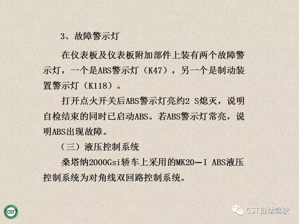 自动驾驶技术之——防抱死制动系统（ABS）与EBD系统（PPT）