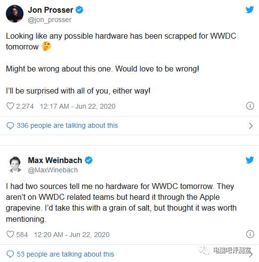 【硬件资讯】WWDC 2020全球开发者大会将至！ARM？新Mac？你想要的硬件信息！可能都没有……