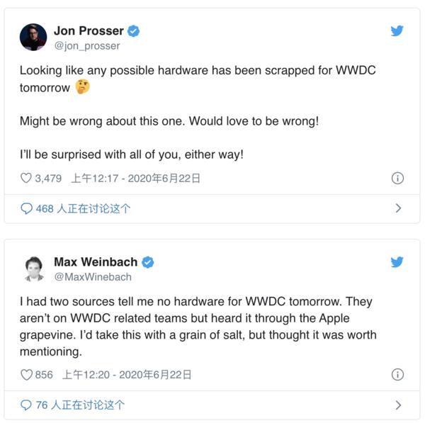 ​苹果首届线上开发者大会WWDC2020即将开播，直播地址点这里