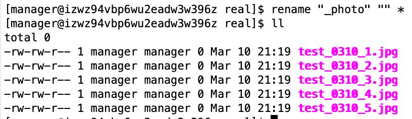 Linux命令：rename/basename/dirname