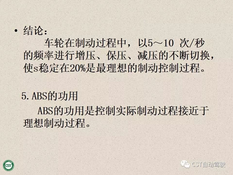 自动驾驶技术之——防抱死制动系统（ABS）与EBD系统（PPT）