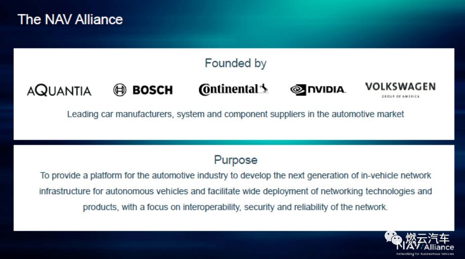 自动驾驶网络联盟NAV:高速以太网必不可少