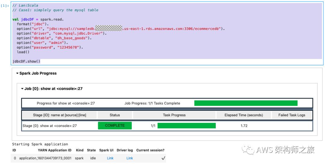 在 AWS EMR 上使用 Spark 访问关系数据库